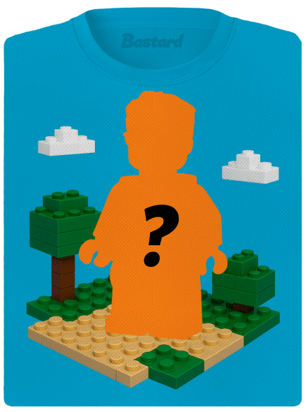 Lego postava z vlastní fotky dámské sportovní tričko Blue Atol