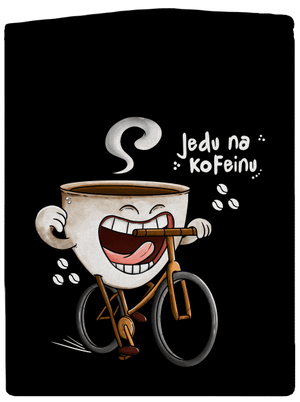 Jedu na kofeinu dámská mikina na zip Black