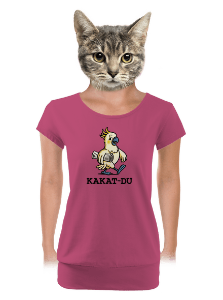 Kakat-du dámské tričko s lemem Magenta