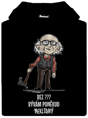 Neklidný - vlastní text dámská mikina klokanka Black