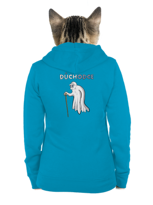 Duch důchodce dámská mikina na zip Blue Atol