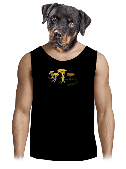 Běží lišky k Táboru pánské tílko Black