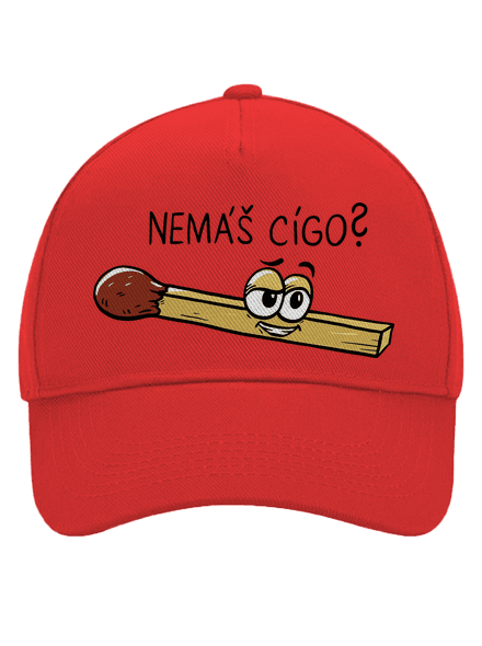 Cígo a oheň kšiltovka baseballka Classic Red