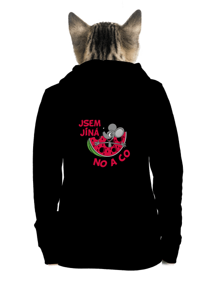 Jsem jiná dámská mikina na zip Black