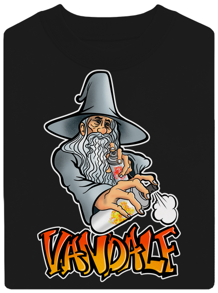 Vandalf unisex mikina bez kapuce Black