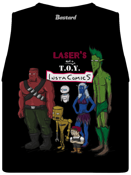 Laser's not a toy dámské tílko volné Black