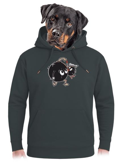 Bomby unisex mikina premium Charcoal