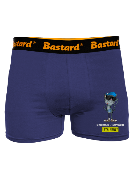 Kocour v botách boxerky Blue Navy