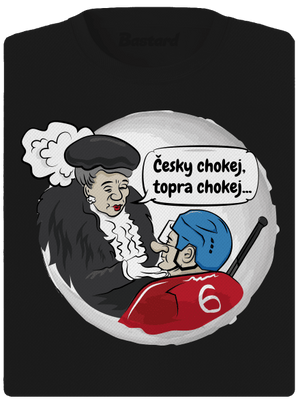Český hokej dámské sportovní tričko Black