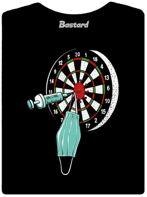 Zásah dámské tričko s lemem Black