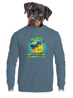 unisex mikina bez kapuce