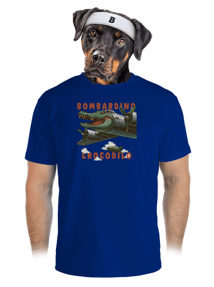 Bombardino Crocodilo – Italian Brainrot pánské sportovní tričko Royal Blue Mal