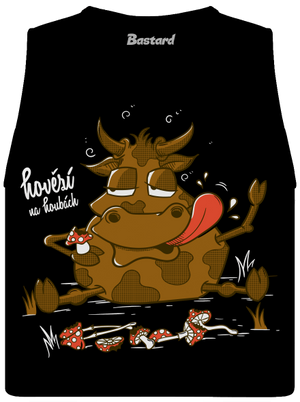 Hovězí na houbách dámské tílko volné Black