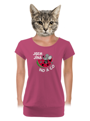 Jsem jiná dámské tričko s lemem Magenta