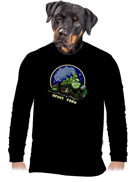 Upusť páru pánské dlouhý rukáv Black