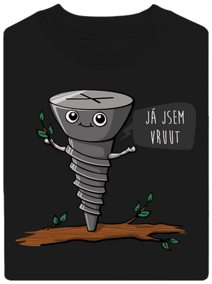 Já jsem Vruut unisex mikina bez kapuce Black