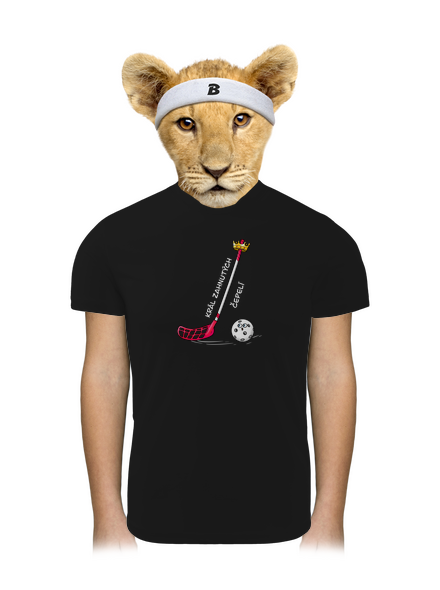 Král zahnutých čepelí - florbal dětské sportovní tričko Black