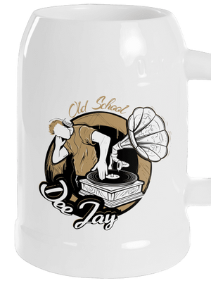 Old School DJ půllitr White