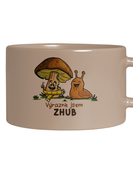 Jsem zhub hrnek makronka Brown Macaron