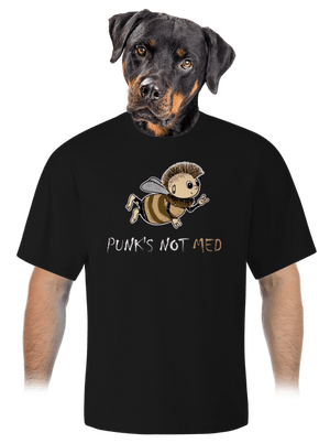 Punks Not Med unisex tričko oversized Black