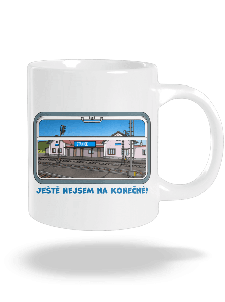 Nejsem na konečné velký hrnek White
