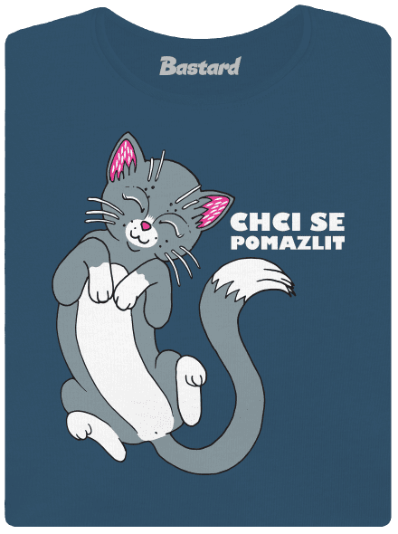 Chci se pomazlit dámské tričko premium Petrol Blue