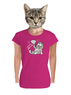 Macek a Micina dámské tričko premium Magenta