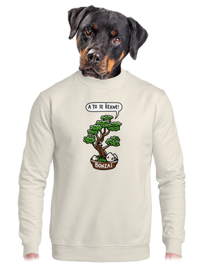 unisex mikina bez kapuce