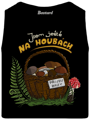 Na houbách pánské tílko Black