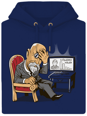 Masaryk unisex mikina premium Navy