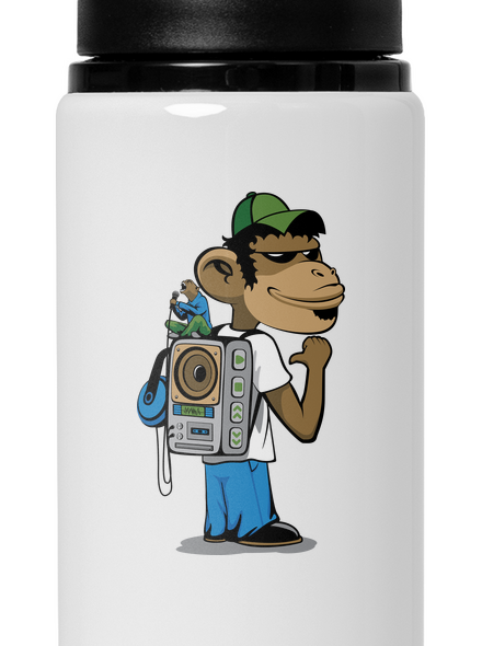 Boombox backpack lahev na vodu White