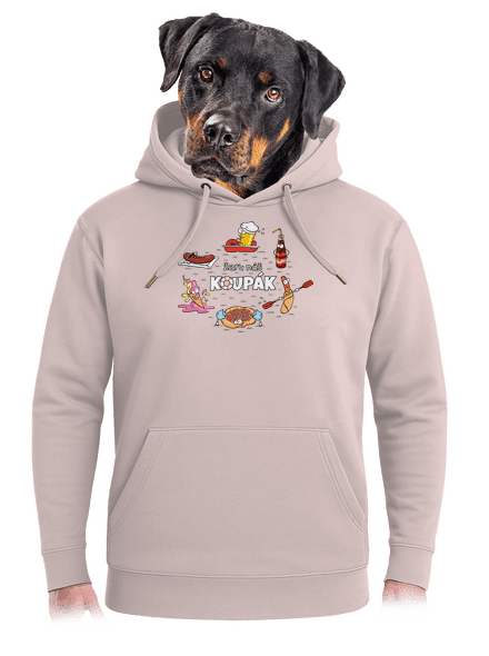Český koupák unisex mikina premium Rose Chalk