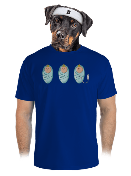 AI baby pánské sportovní tričko Royal Blue Mal