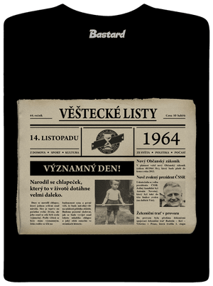 Věštecké listy pánské dlouhý rukáv Black