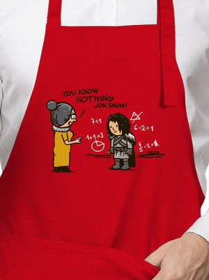 You Know Nothing zástěra Red