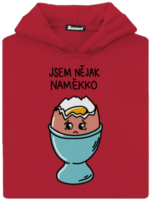 Naměkko dětská mikina klokanka Fire Red