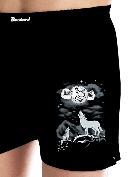 Vlčí árie pánské trenky Black