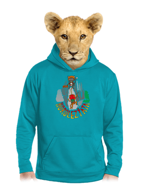 Horolezťata dětská mikina klokanka Hawaiian Blue