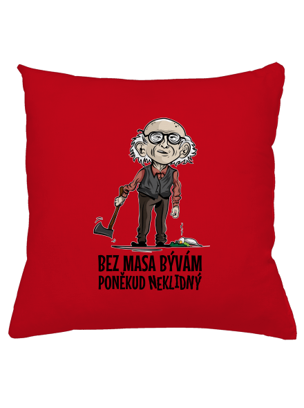 Neklidný bez masa polštář Red