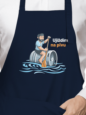 Ujíždím na pivu zástěra Navy