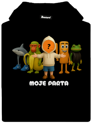 Brainrot parta pro kluky pánská mikina klokanka Black