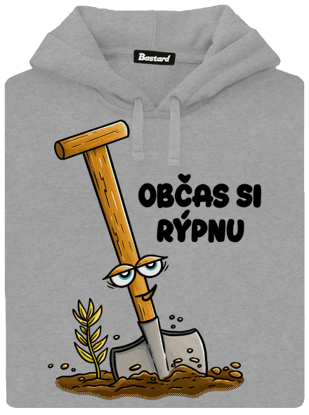 Občas si rýpnu pánská mikina klokanka Light Melange