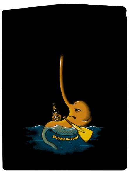 Žaludek na vodě dámská mikina na zip Black