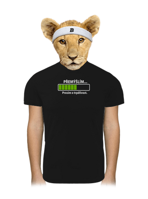 Přemýšlím dětské sportovní tričko Black