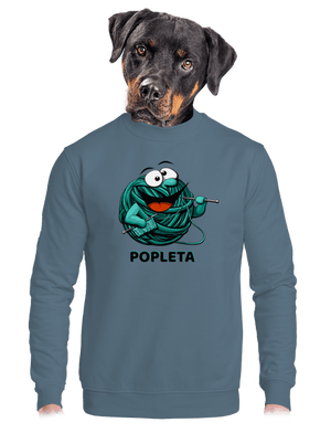 unisex mikina bez kapuce