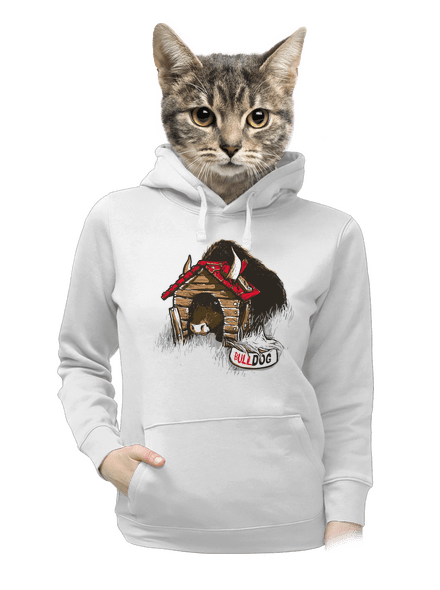 Bulldog dámská mikina klokanka White