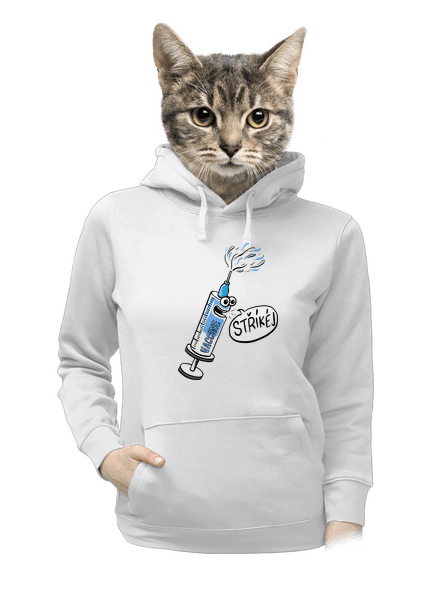 Stříkej dámská mikina klokanka White