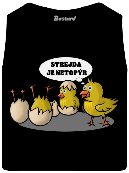 Strejda netopýr pánské tílko Black