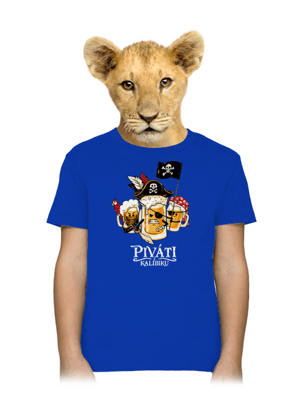 Piváti z Kalibiku dětské tričko Royal Blue