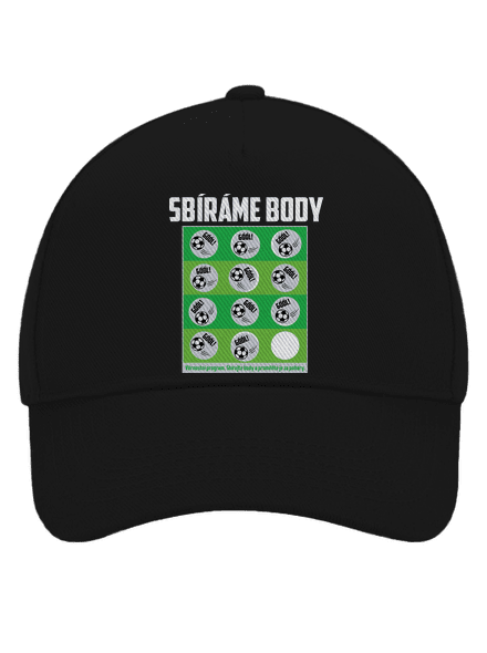 Sbíráme body - fotbal kšiltovka baseballka Black